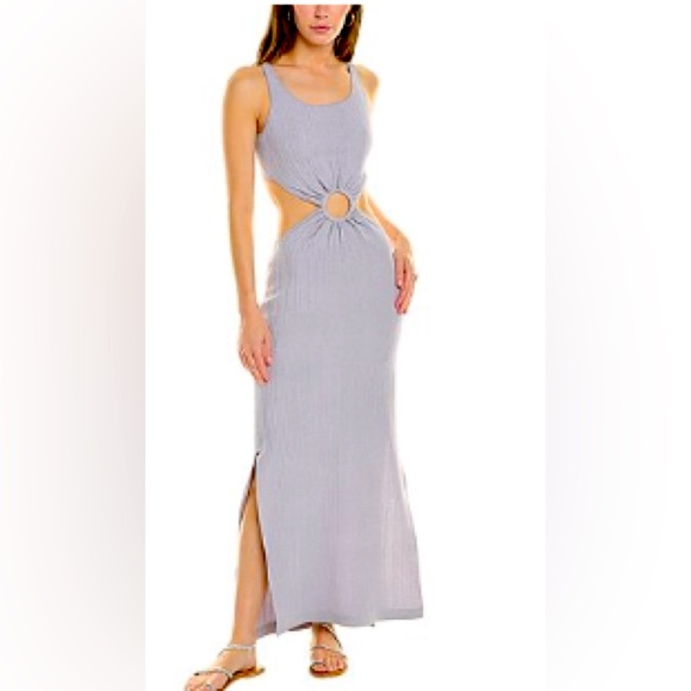 PQ Swim Silver/grey Bianca Ring Maxi Dress size xs/s NWT